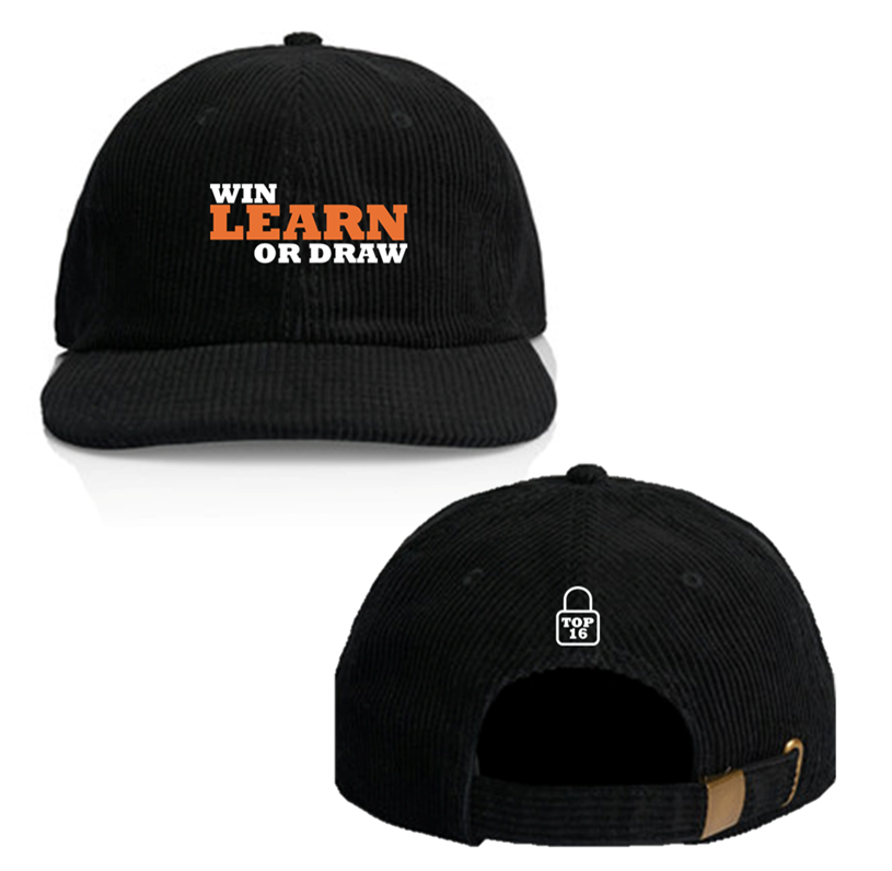 Win Learn or Draw Cord Hat